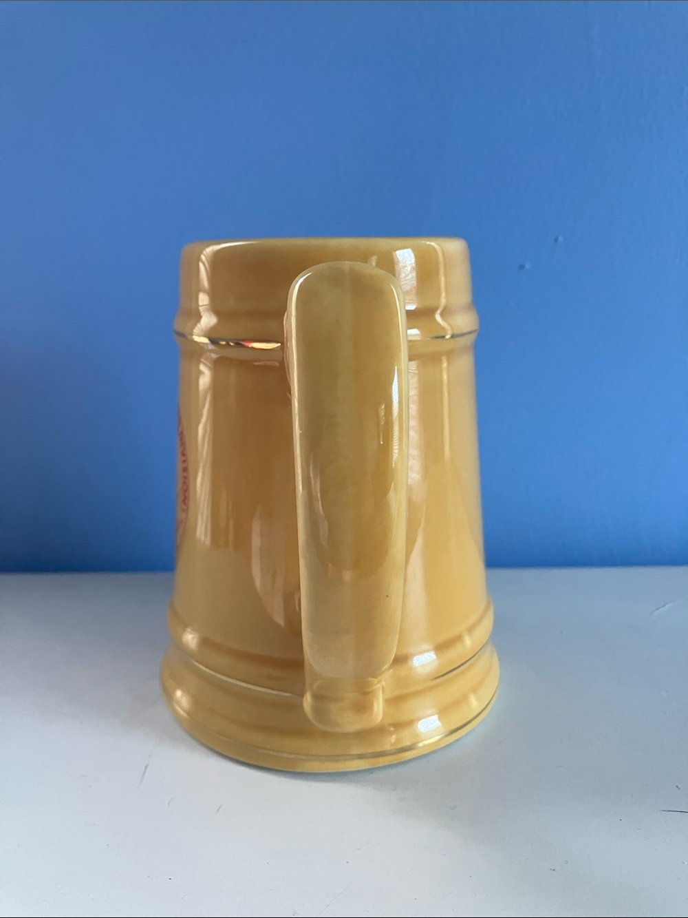 Vintage Snap-On Tools Railroad Division Lindor Anson Yellow Ceramic Mug - Picture 4 of 6
